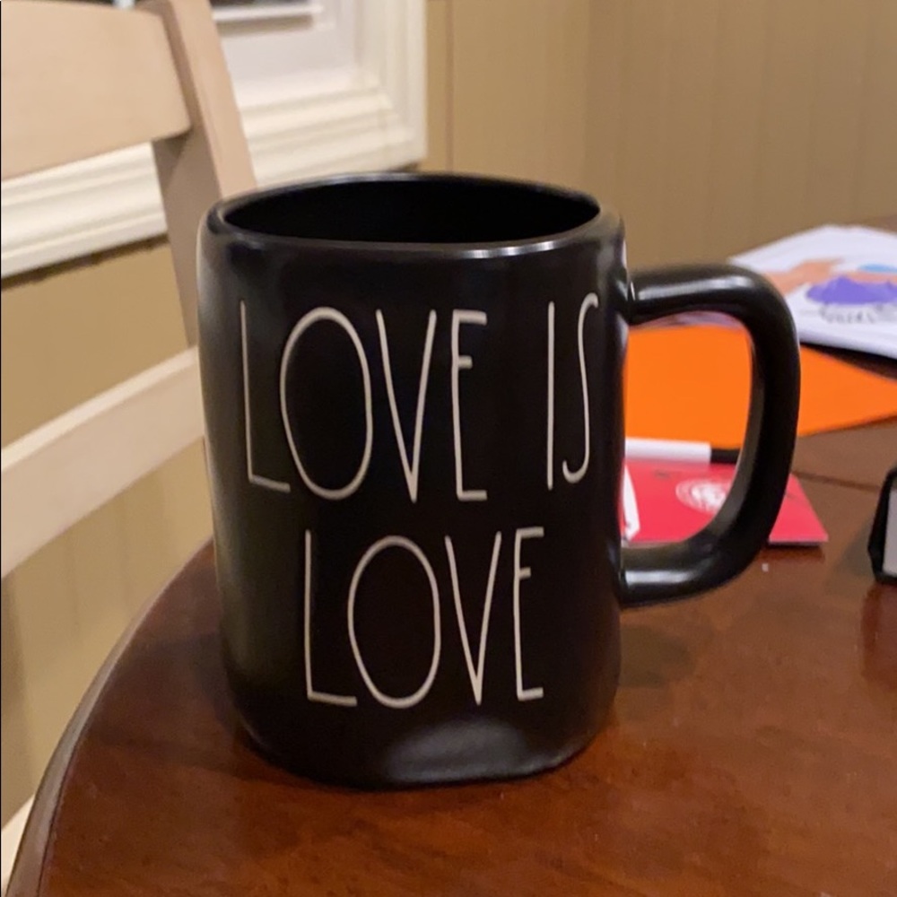 Rae dunn black love is love mug